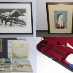 東京都立川市にて、斎藤清、藤田嗣治、徳力富吉郎の木版画、三味線や琴などの和楽器をお買取しました。