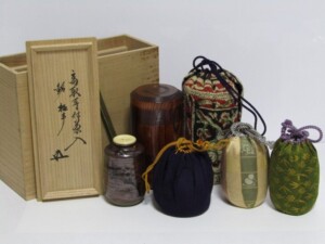 高取焼 高取耳付茶入 茶道具