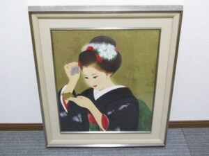 清水達三「舞妓」日本画