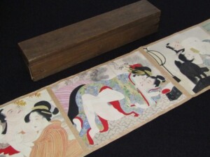 春画 巻物 絵巻 彩色 枕絵 浮世絵 版画