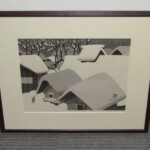 斎藤清 木版画 「会津の冬」