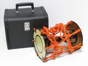 小鼓 紅葉蒔絵 金彩 梨地 ケース付き