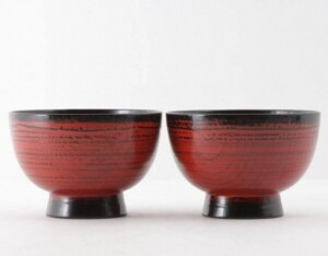 輪島塗 角偉三郎 作 合鹿碗