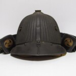 江戸時代 早乙女派四代 在銘 常州住早乙女家貞 鉄地六十二間筋兜