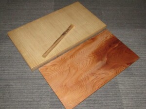 不審庵 宗偏流 山田宗囲 木地 長板 共箱 茶道具