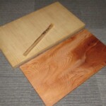 不審庵 宗偏流 山田宗囲 木地 長板 共箱 茶道具