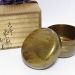 塗師 川瀬表完 作 内梨地 蒔絵 平棗 共箱 茶道具
