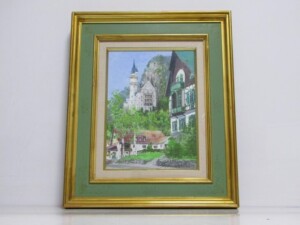 小田切訓 油彩 4号 古城