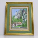 小田切訓 油彩 4号 古城(ノイシュバンシュタイン城) 油絵