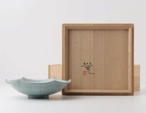 三浦小平二 青磁鉢 共箱