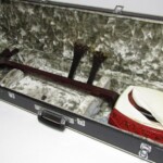 津軽三味線 太棹 子持綾杉胴 GP22刻印 金細 本鼈甲撥付き